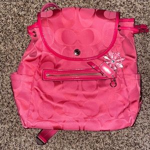 Pink Coach Backpack